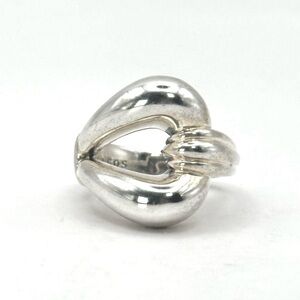 Lagos Sterling Silver Derby Buckle Ring Size 7